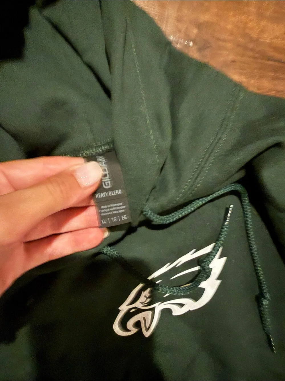 NFL UNISEX custom made Green Philadelphia Eagles Hoodie & Jogger Set sz XL